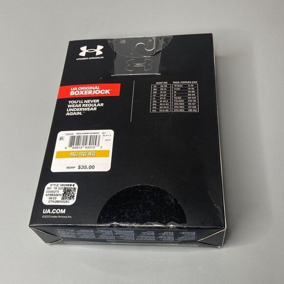 Under Armour Boxerjock Mens 4XL Boxer Brief 2 Pack New - Picture 6 of 6
